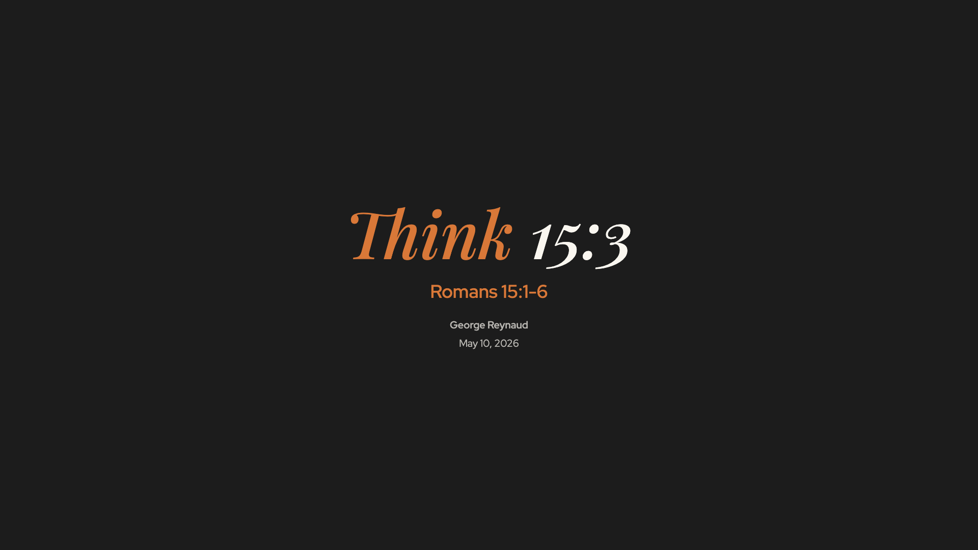 Think 15:3